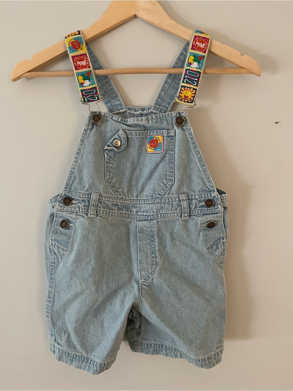 Vintage United Colors of Benetton shortalls kids size 4 (runs large)